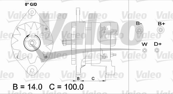 Valeo 437352 - Генератор autozip.com.ua