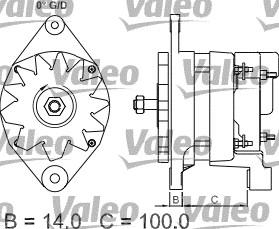 Valeo 437352 - Генератор autozip.com.ua