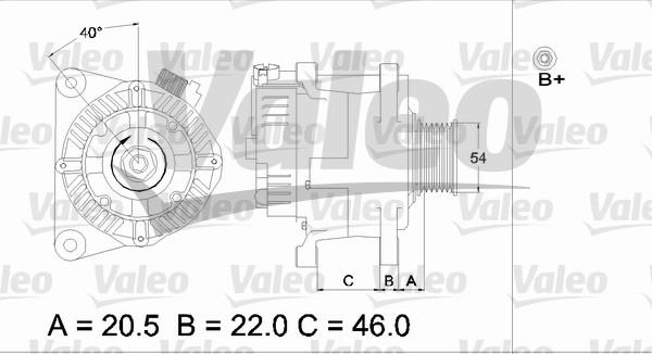 Valeo 437357 - Генератор autozip.com.ua