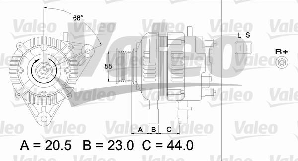 Valeo 437334 - Генератор autozip.com.ua