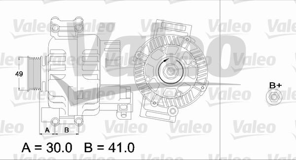 Valeo 437374 - Генератор autozip.com.ua