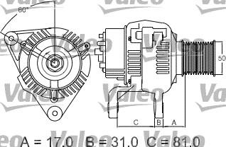 Valeo 437209 - Генератор autozip.com.ua