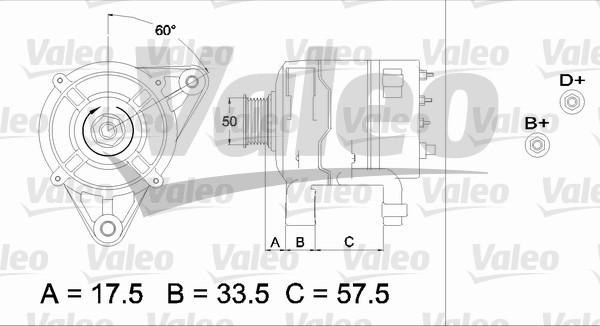 Valeo 437216 - Генератор autozip.com.ua