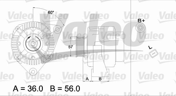 Valeo 437223 - Генератор autozip.com.ua