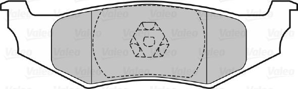 Valeo 598965 - Гальмівні колодки, дискові гальма autozip.com.ua