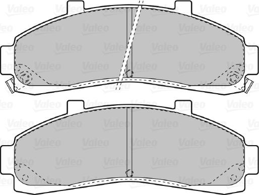 Valeo 598906 - Гальмівні колодки, дискові гальма autozip.com.ua