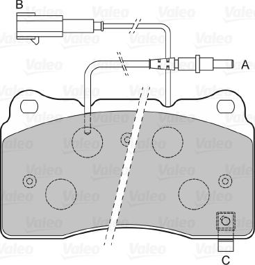 Valeo 598919 - Гальмівні колодки, дискові гальма autozip.com.ua