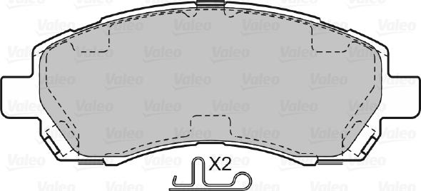 Valeo 598915 - Гальмівні колодки, дискові гальма autozip.com.ua