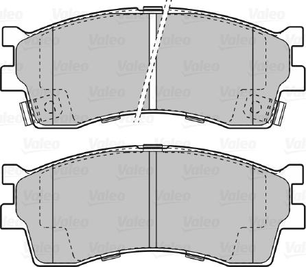 Valeo 598910 - Гальмівні колодки, дискові гальма autozip.com.ua