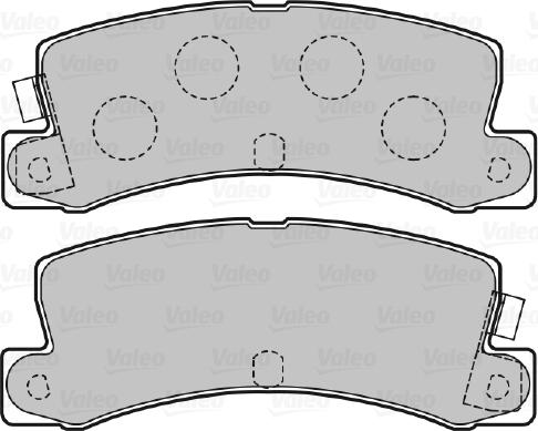 Valeo 598984 - Гальмівні колодки, дискові гальма autozip.com.ua