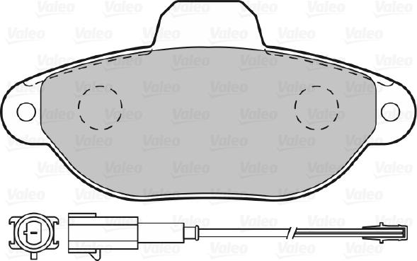VALEO 598987 - Гальмівні колодки, дискові гальма autozip.com.ua