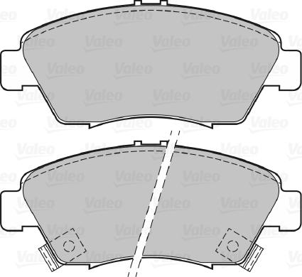 Valeo 598494 - Гальмівні колодки, дискові гальма autozip.com.ua