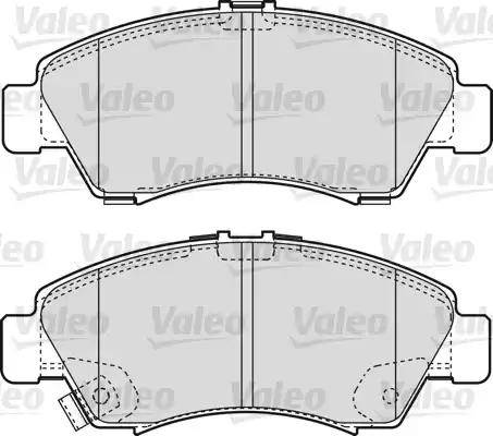 Valeo 598495 - Гальмівні колодки, дискові гальма autozip.com.ua