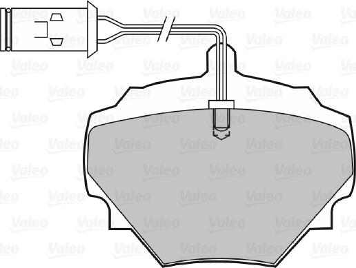 Valeo 598497 - Гальмівні колодки, дискові гальма autozip.com.ua