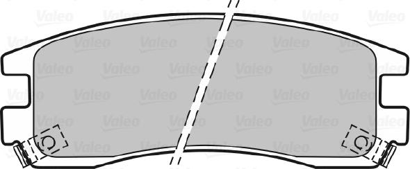 VALEO 598459 - Гальмівні колодки, дискові гальма autozip.com.ua