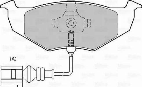 Valeo 598302 - Гальмівні колодки, дискові гальма autozip.com.ua