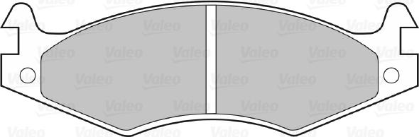 Valeo 598595 - Гальмівні колодки, дискові гальма autozip.com.ua