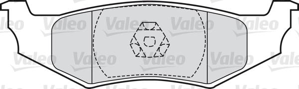 Valeo 598544 - Гальмівні колодки, дискові гальма autozip.com.ua