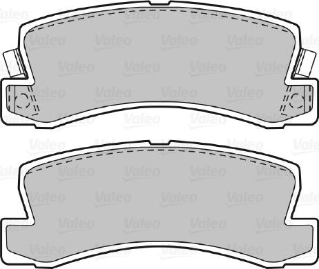 VALEO 598540 - Гальмівні колодки, дискові гальма autozip.com.ua