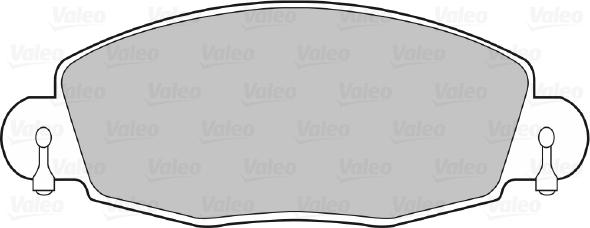 Valeo 598547 - Гальмівні колодки, дискові гальма autozip.com.ua