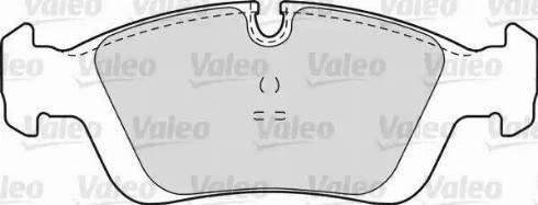 Valeo 598555 - Гальмівні колодки, дискові гальма autozip.com.ua