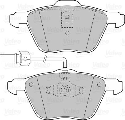 Valeo 598565 - Гальмівні колодки, дискові гальма autozip.com.ua