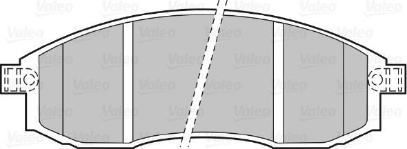 Valeo 598523 - Гальмівні колодки, дискові гальма autozip.com.ua