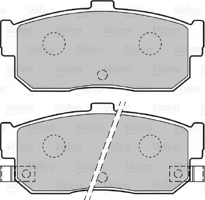 VALEO 598668 - Гальмівні колодки, дискові гальма autozip.com.ua