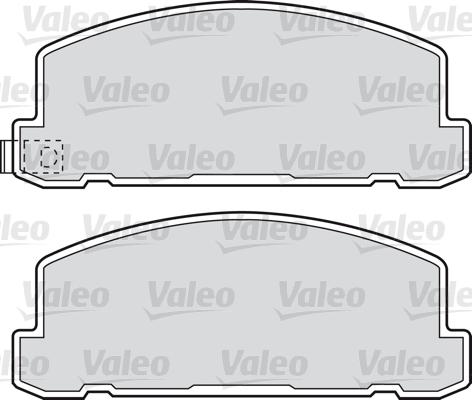 Valeo 598615 - Гальмівні колодки, дискові гальма autozip.com.ua