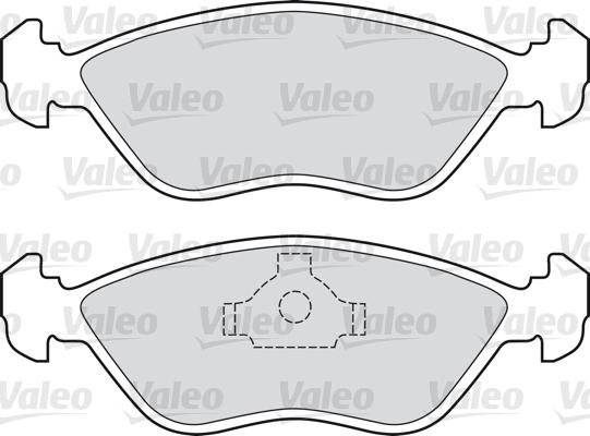 Valeo 598684 - Гальмівні колодки, дискові гальма autozip.com.ua