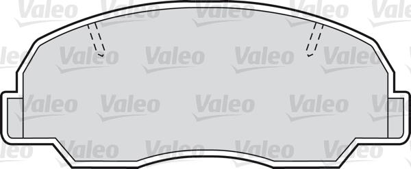 Valeo 598685 - Гальмівні колодки, дискові гальма autozip.com.ua