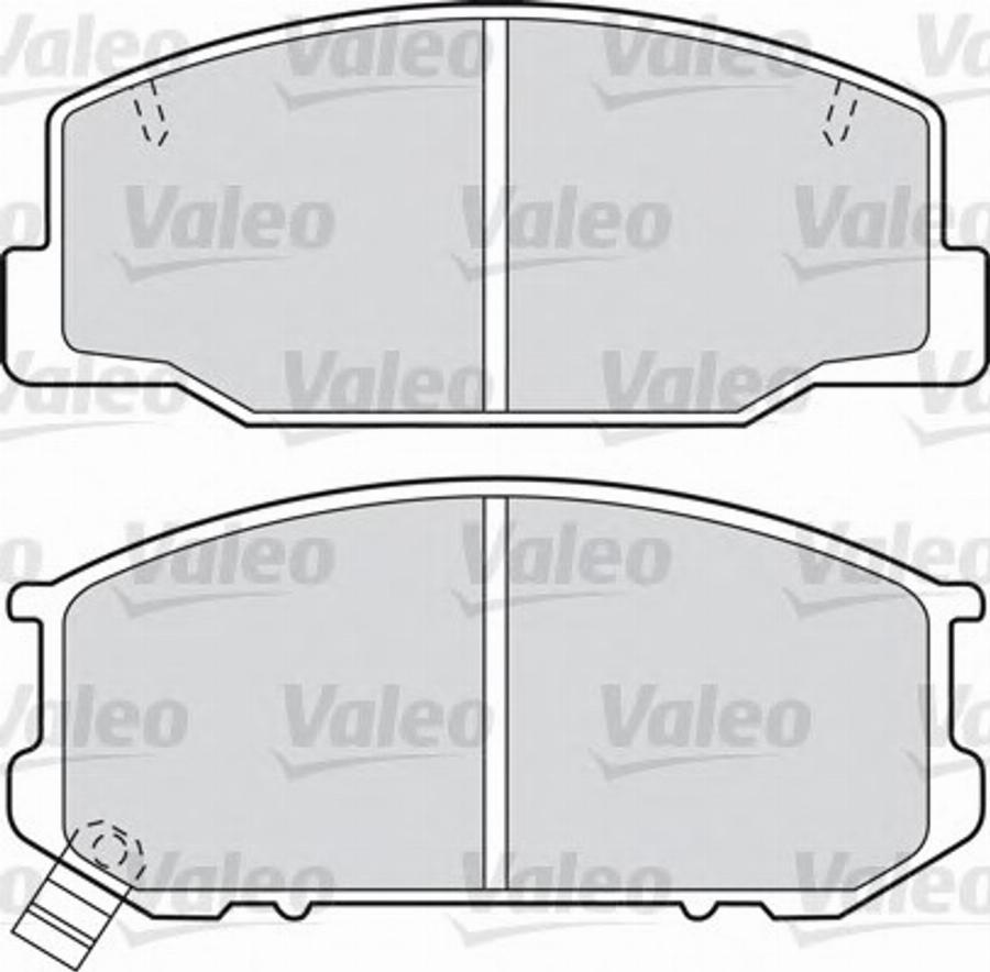 Valeo 598686 - Гальмівні колодки, дискові гальма autozip.com.ua