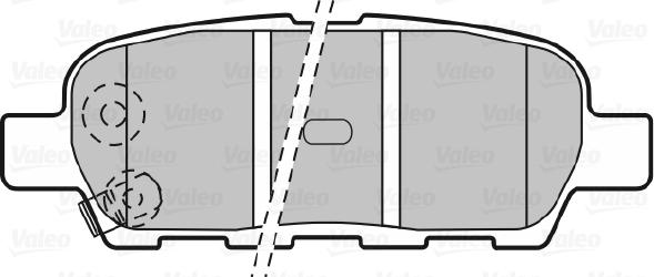 VALEO 670672 - Гальмівні колодки, дискові гальма autozip.com.ua