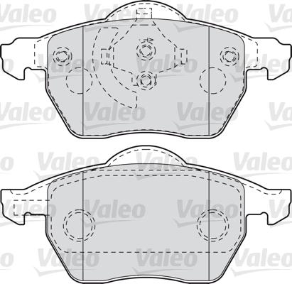 Valeo 598049 - Гальмівні колодки, дискові гальма autozip.com.ua