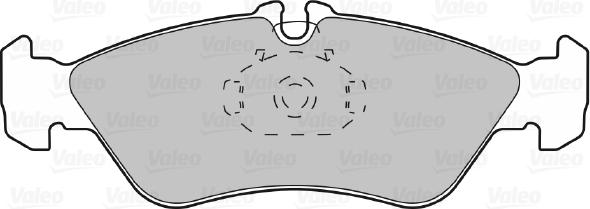 VALEO 598046 - Гальмівні колодки, дискові гальма autozip.com.ua