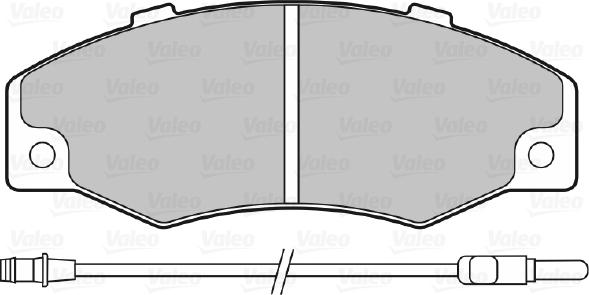 Valeo 598082 - Гальмівні колодки, дискові гальма autozip.com.ua