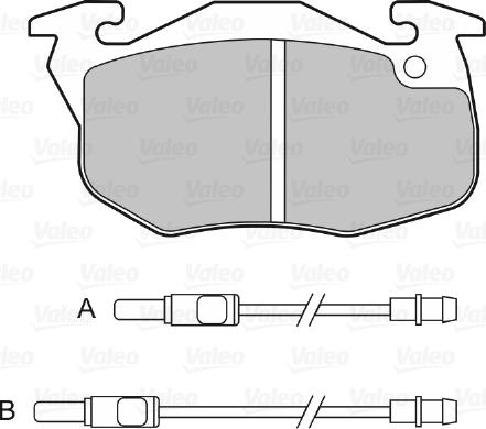 VALEO 598075 - Гальмівні колодки, дискові гальма autozip.com.ua