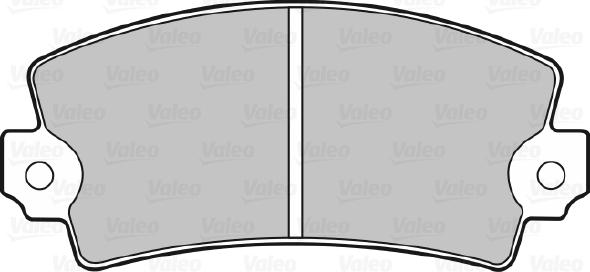 VALEO 598077 - Гальмівні колодки, дискові гальма autozip.com.ua