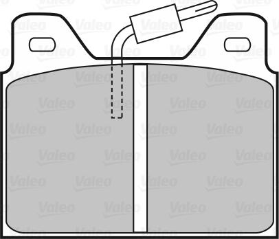 Valeo 598193 - Гальмівні колодки, дискові гальма autozip.com.ua