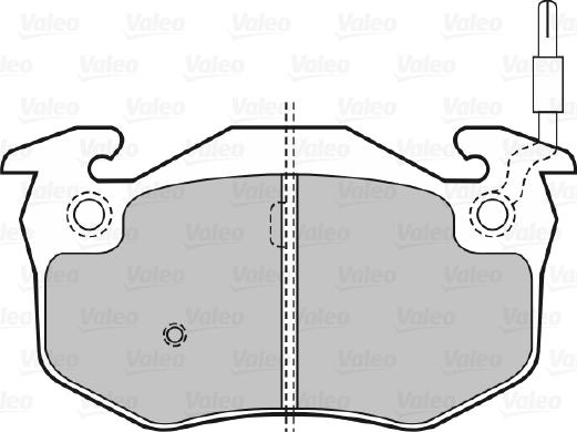 Valeo 598151 - Гальмівні колодки, дискові гальма autozip.com.ua