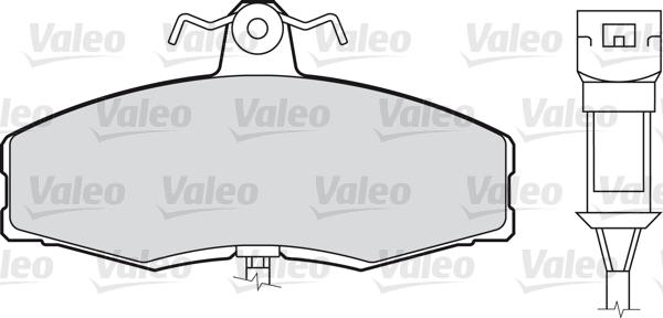 Valeo 598169 - Гальмівні колодки, дискові гальма autozip.com.ua