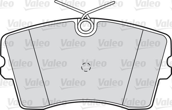 VALEO 598186 - Гальмівні колодки, дискові гальма autozip.com.ua