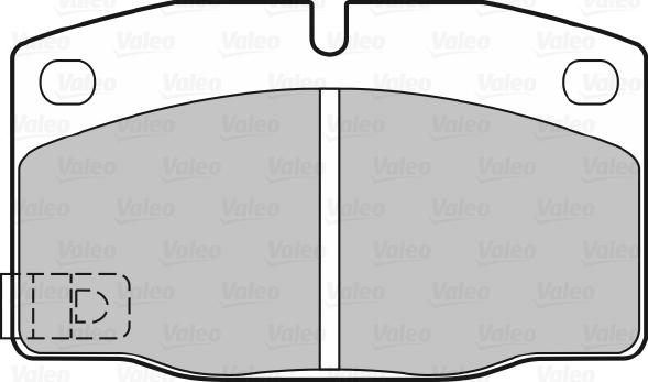 VALEO 598182 - Гальмівні колодки, дискові гальма autozip.com.ua