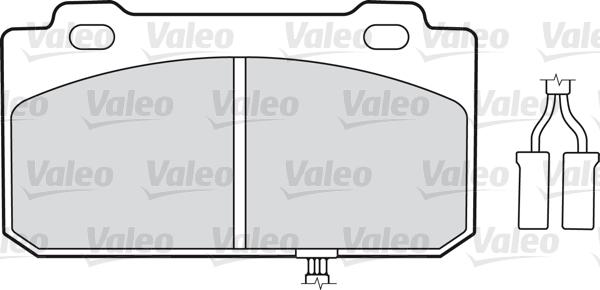 Valeo 598130 - Гальмівні колодки, дискові гальма autozip.com.ua