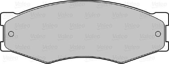 Valeo 598123 - Гальмівні колодки, дискові гальма autozip.com.ua