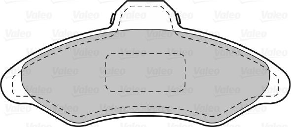 VALEO 598172 - Гальмівні колодки, дискові гальма autozip.com.ua