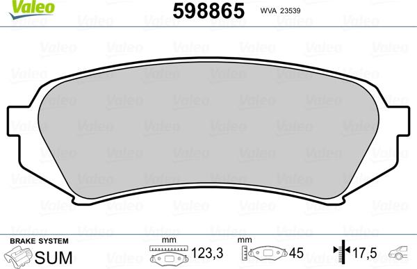 Wagner WBP23539A-D - Гальмівні колодки, дискові гальма autozip.com.ua