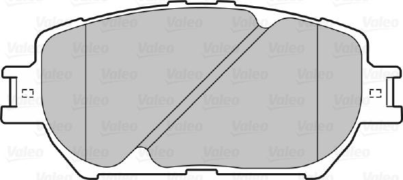 Valeo 598862 - Гальмівні колодки, дискові гальма autozip.com.ua