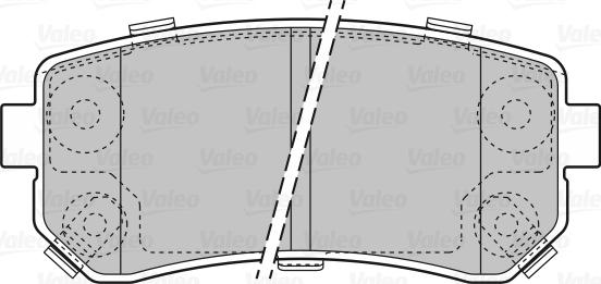 Valeo 670867 - Гальмівні колодки, дискові гальма autozip.com.ua