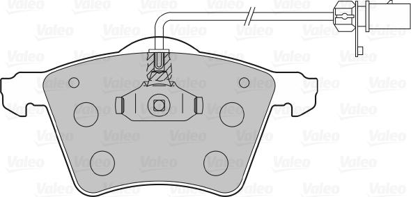 Valeo 598801 - Гальмівні колодки, дискові гальма autozip.com.ua